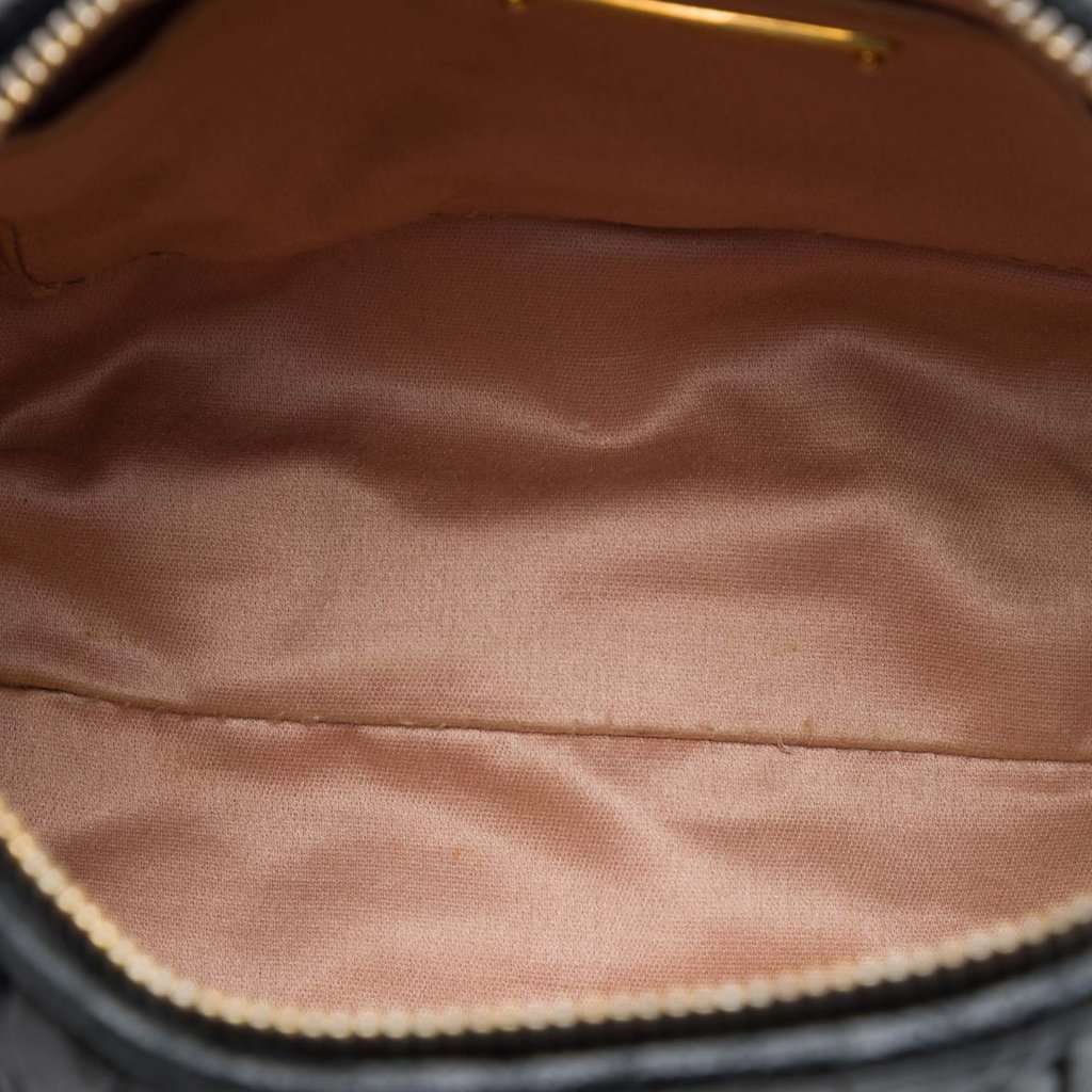 Miu Miu Matelasse Nappa Lux Charm Shoulder Bag Black Leather Very good - Model View