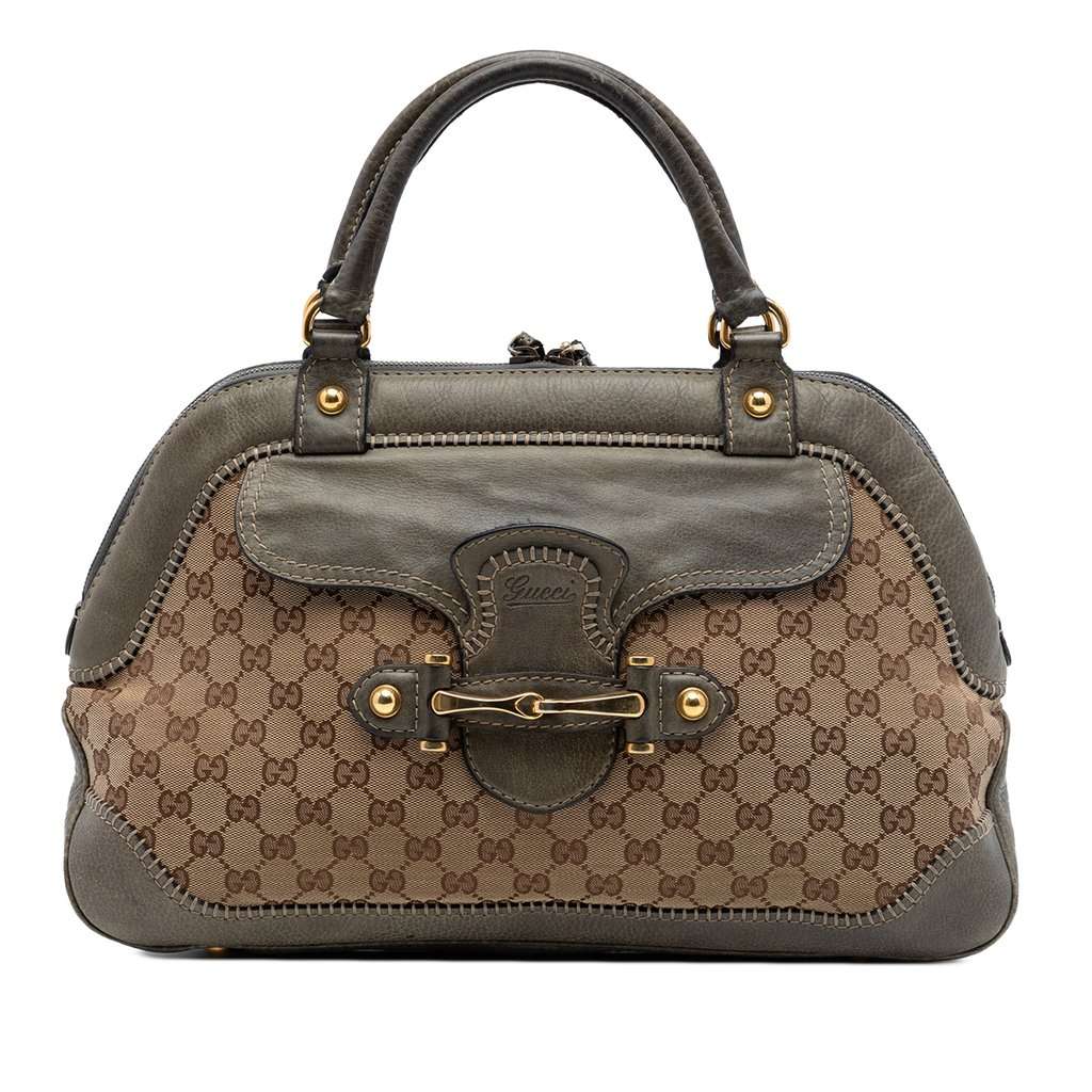 Gucci GG Canvas New Pelham Handbag Beige Very good condition - Front View