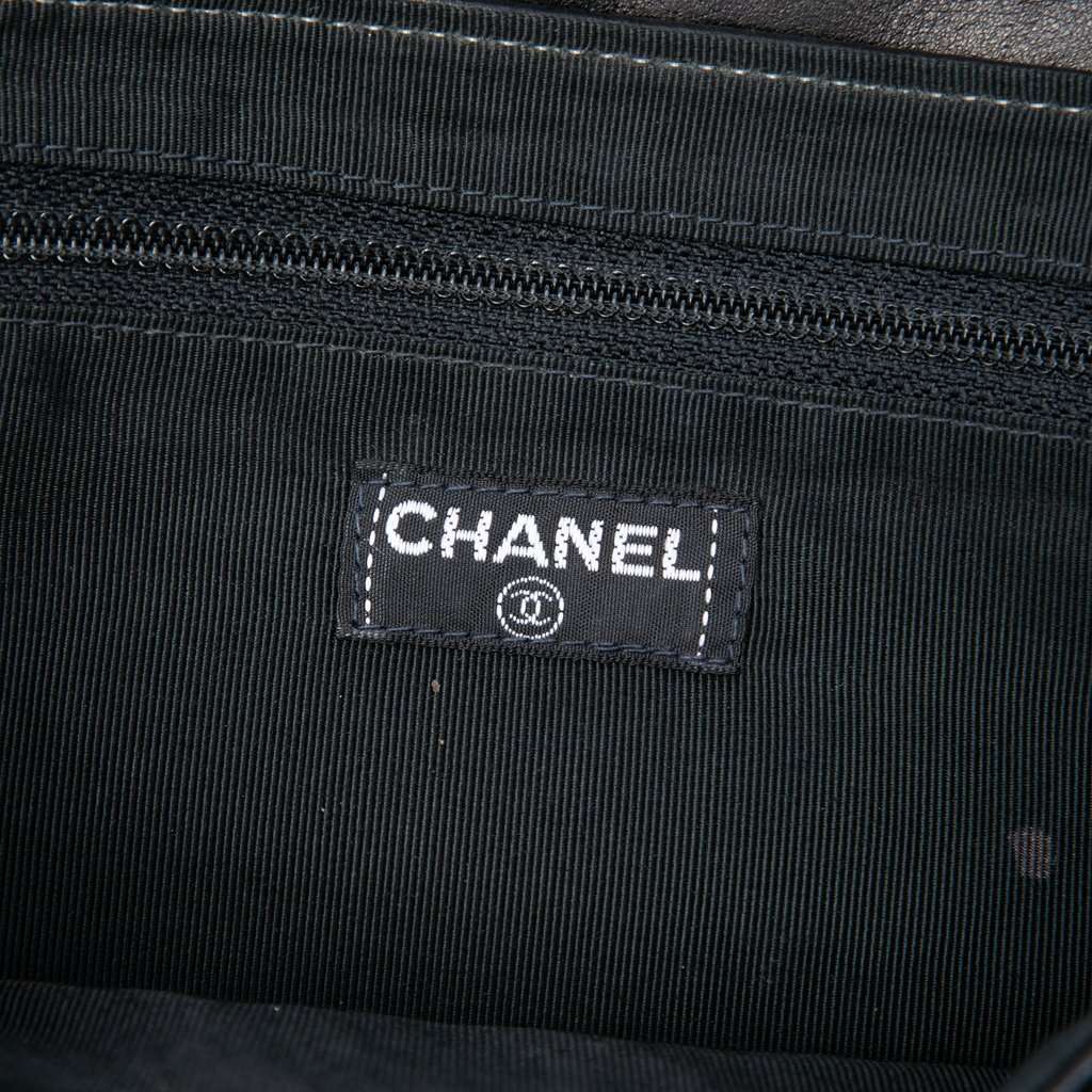 Chanel Chocolate Bar Lambskin Reissue 2.55 Chain Handbag Black Leather Very good - Box View