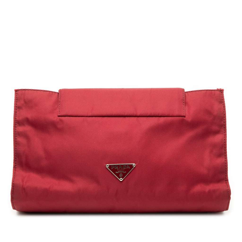 Prada Tessuto Pouch Red Very good condition - Front View