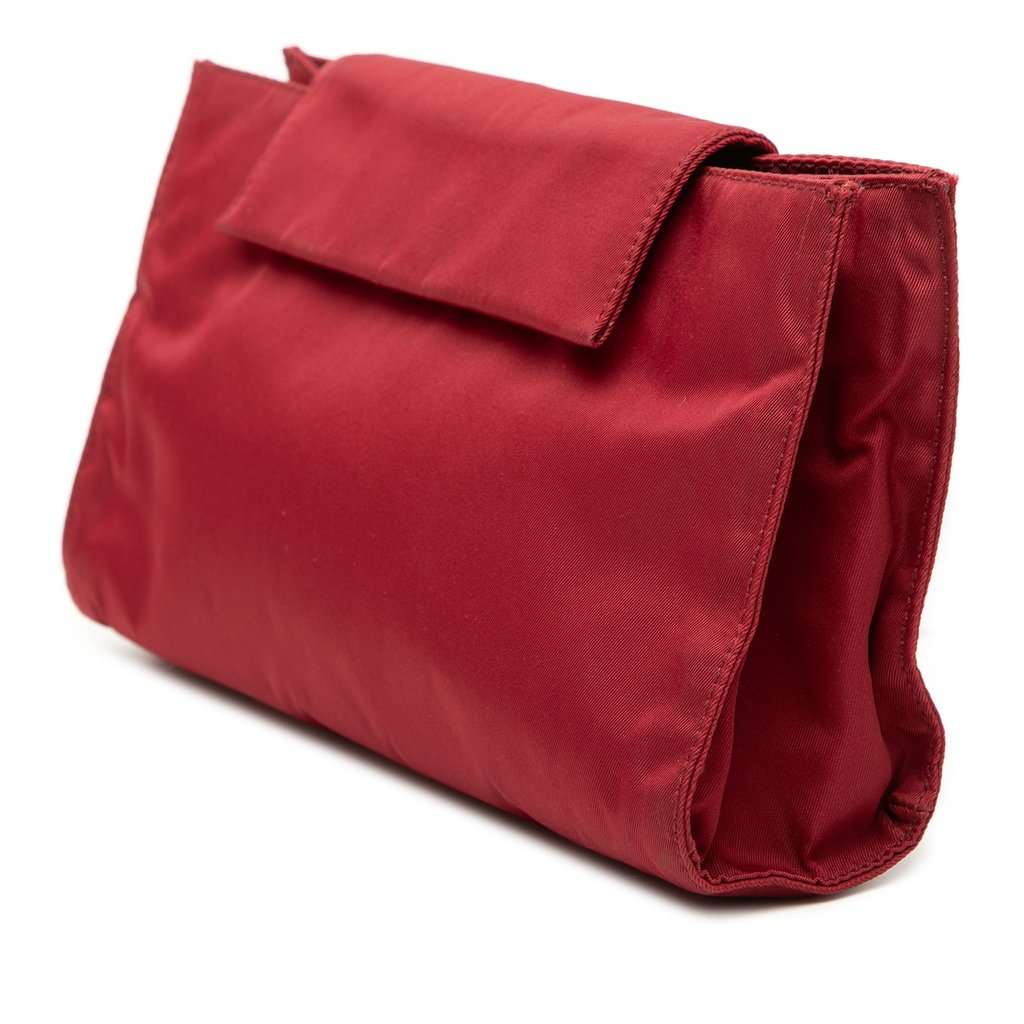 Prada Tessuto Pouch Red Very good condition - Back View