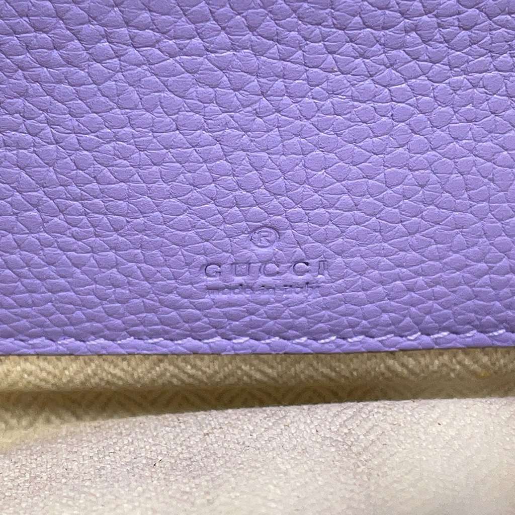 Gucci Mini Calfskin Web B Crossbody Purple Leather Very good condition - Box View