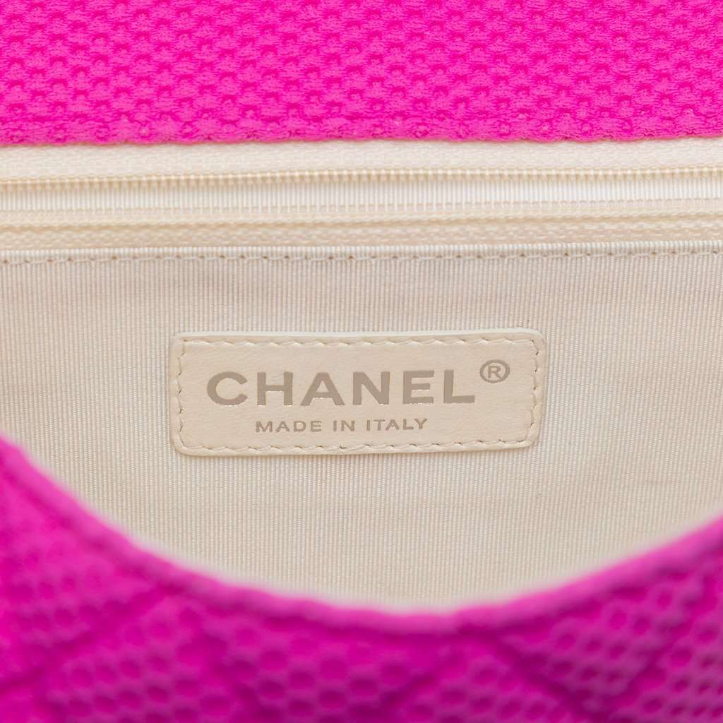 Chanel Medium Classic Mesh Single Flap Pink Very good - Box View