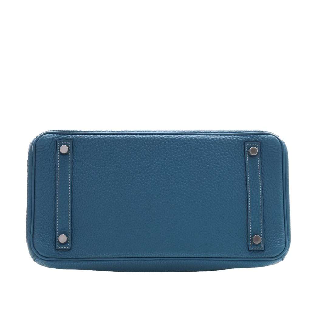Hermès Togo Birkin Retourne 30 Blue Leather Very good - Box View