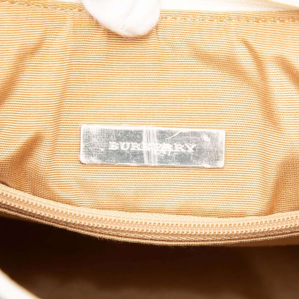 Burberry Nova Check Canvas Shoulder Bag Beige Very good - Box View