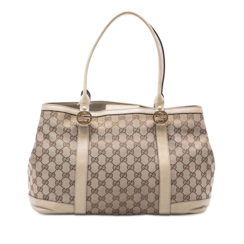 Gucci GG Canvas Miss GG Tote Beige Very good condition - Front View