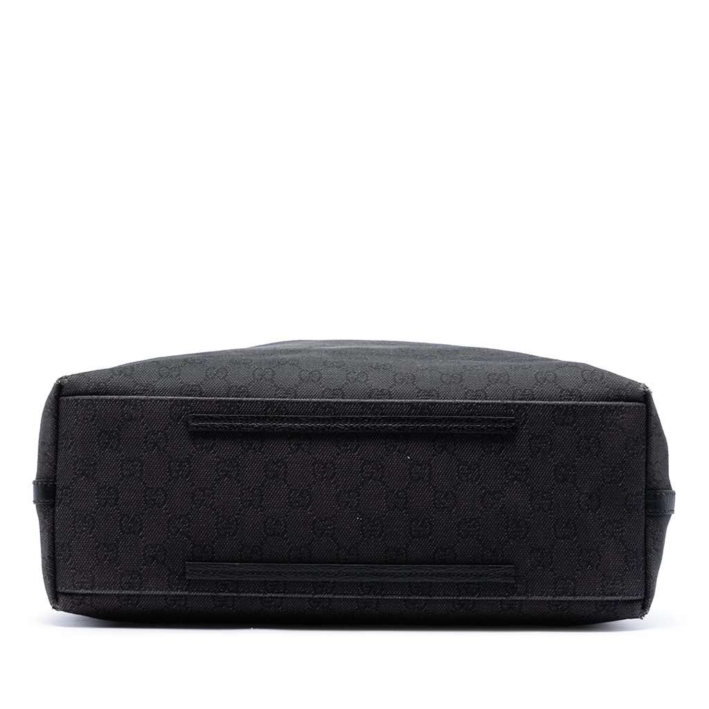 Gucci Large GG Denim Gifford Tote Black Very good condition - Inside View