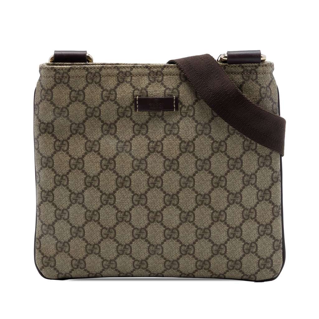Gucci GG Supreme Crossbody Beige Very good - Front View