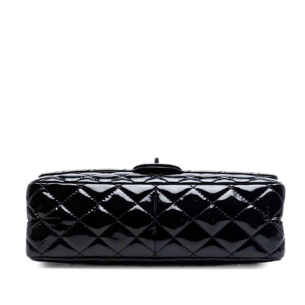 Chanel Quilted Patent Reissue 2.55 Double Flap 226 Black Leather Very good condition - Inside View