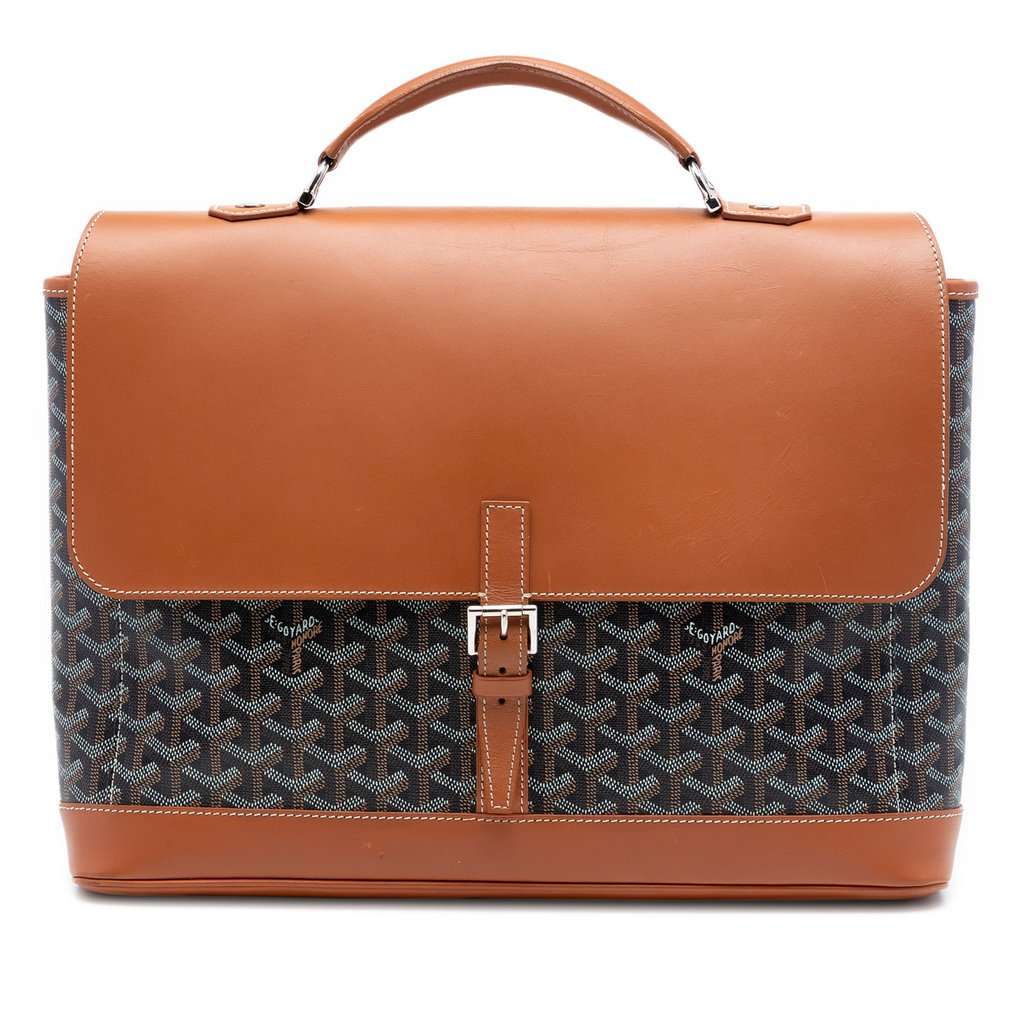 Goyard Goyardine Citadin Briefcase Brown Very good condition - Front View