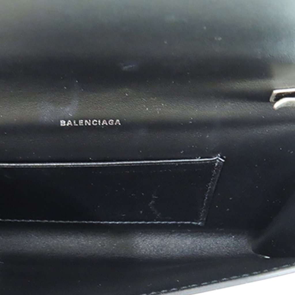Balenciaga Leopard Printed Calfskin Continental Wallet on Chain Beige Leather Very good condition - Inside View