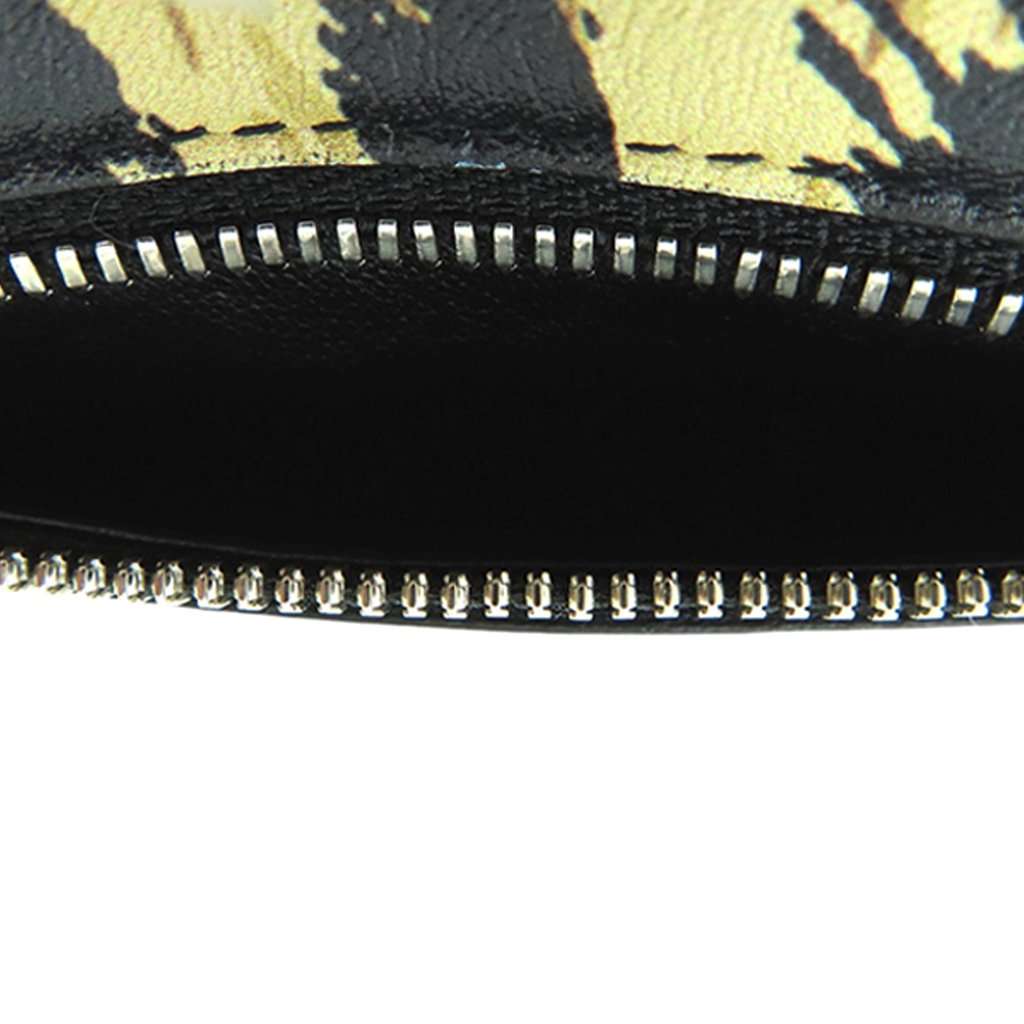 Balenciaga Leopard Printed Calfskin Continental Wallet on Chain Beige Leather Very good condition - Model View