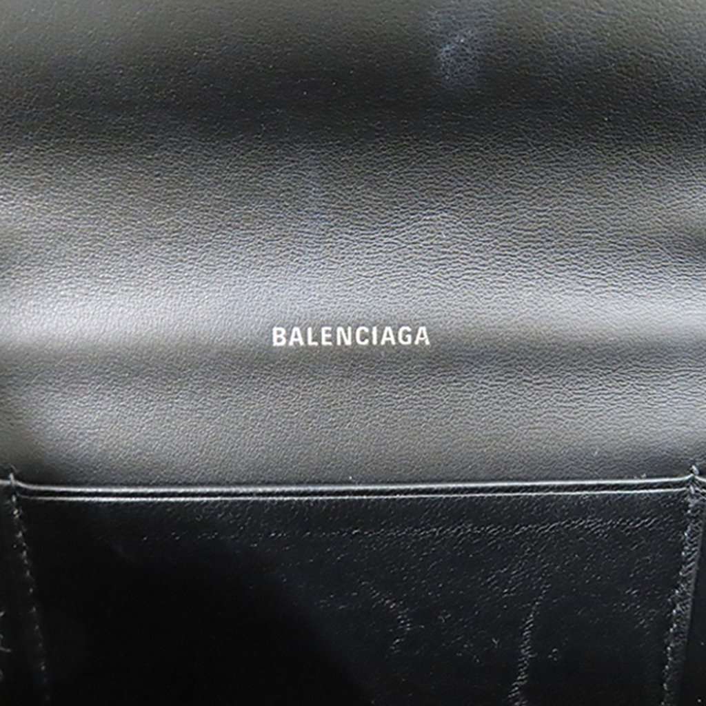 Balenciaga Leopard Printed Calfskin Continental Wallet on Chain Beige Leather Very good condition - Box View