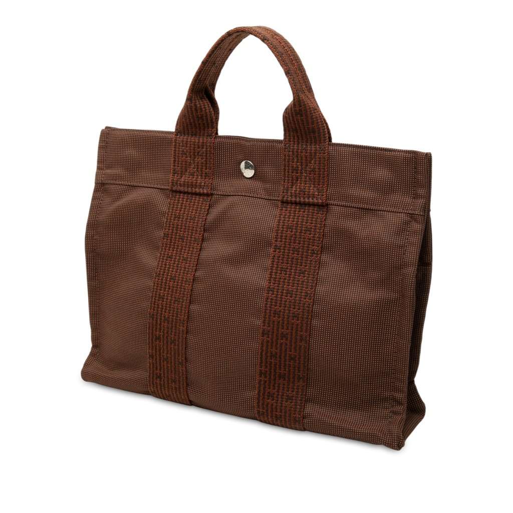 Hermès Canvas Herline PM Brown Very good - Back View