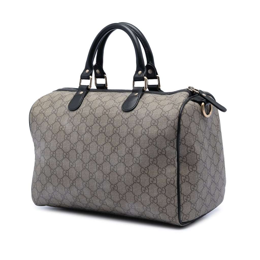 Gucci Medium GG Supreme Italian Flag Joy Boston Bag Beige Very good condition - Back View