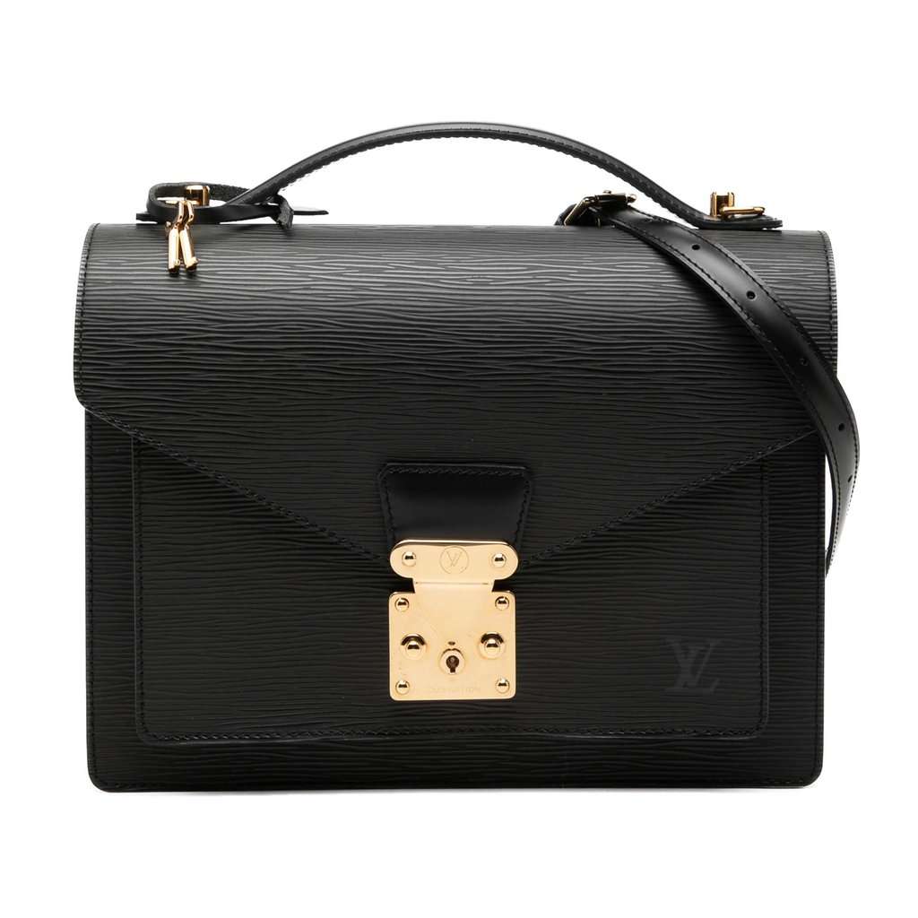 Louis Vuitton Epi Monceau Black Leather Very good condition - Front View