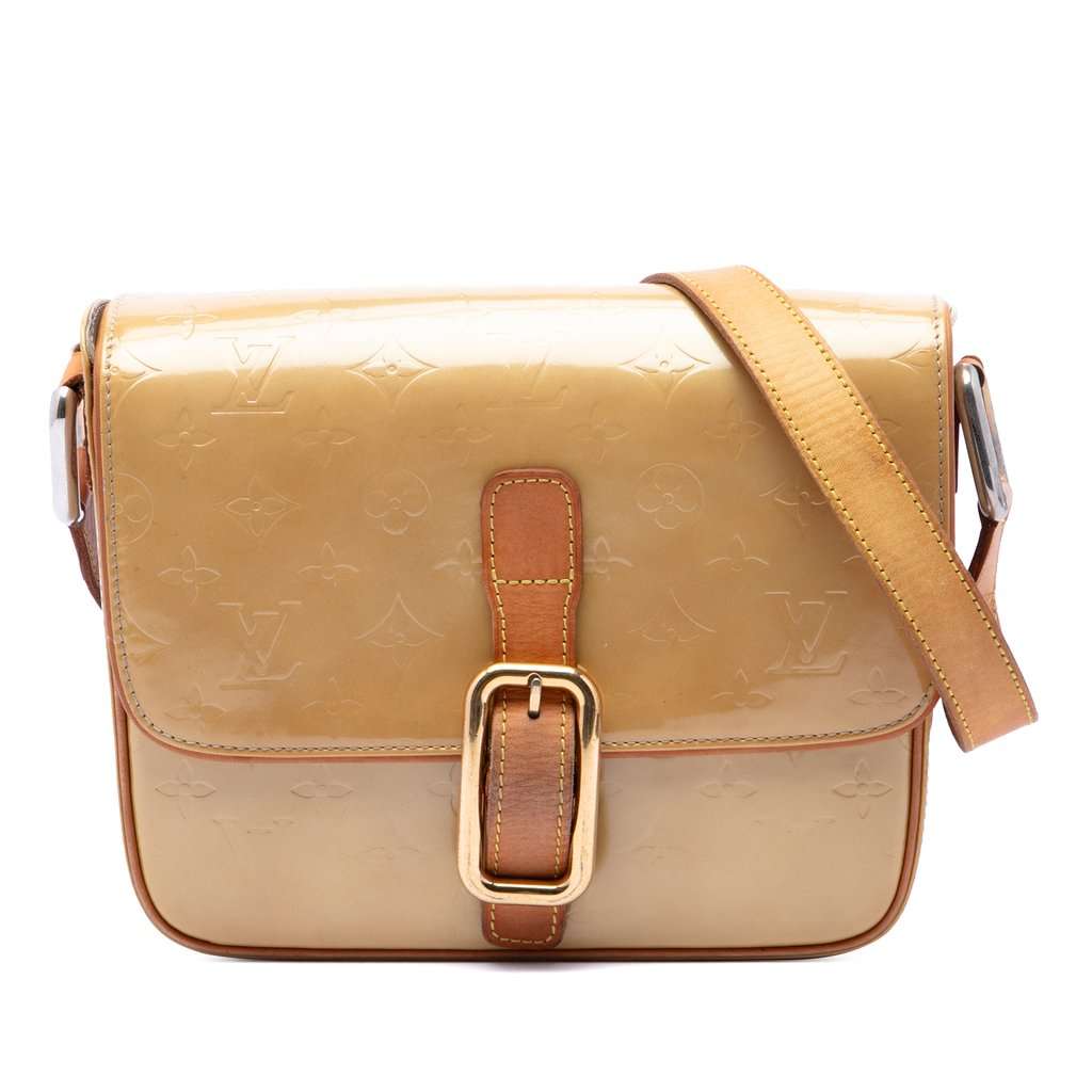 Louis Vuitton Monogram Vernis Christie GM Brown Leather Very good condition - Front View