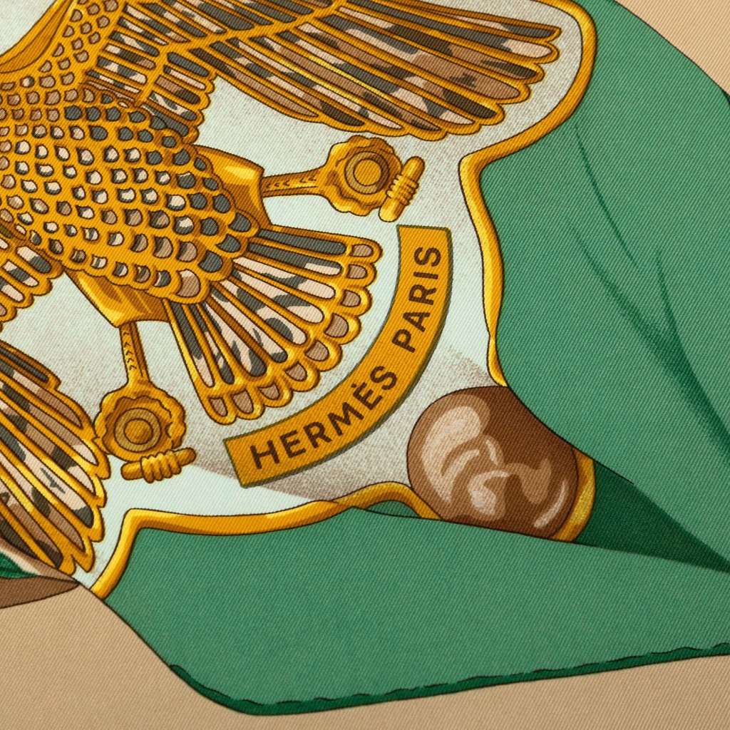 Hermès Soleil de Soie Silk Scarf 90 Brown Very good - Box View