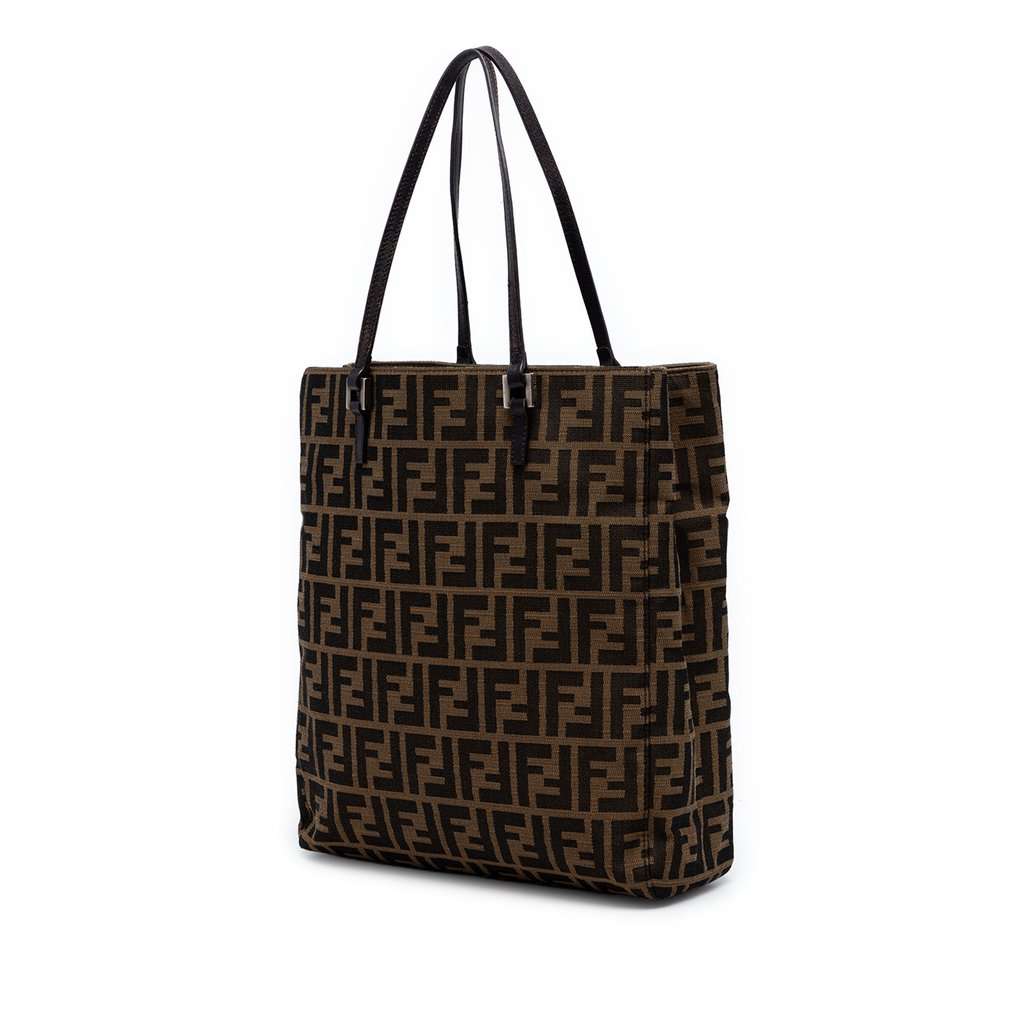 Fendi Zucca Canvas Tote Brown Very good - Back View