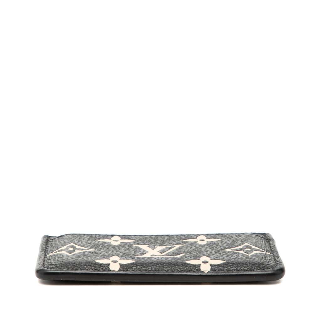 Louis Vuitton Bicolor Monogram Empreinte Card Holder Black Leather Very good condition - Inside View