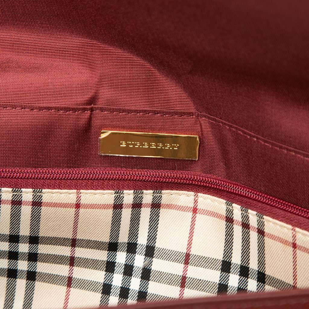 Burberry Leather Shoulder Bag Red Leather Very good condition - Box View