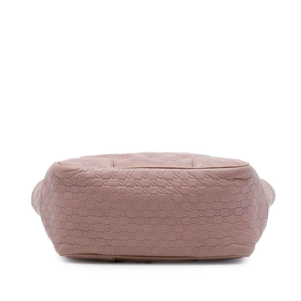 Gucci Small Guccissima Bree Satchel Pink Leather Very good - Inside View