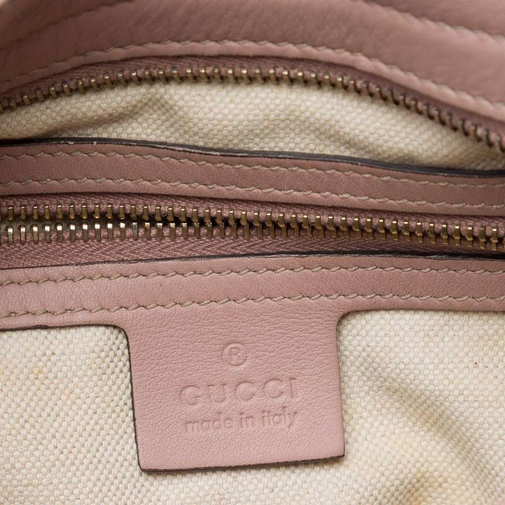 Gucci Small Guccissima Bree Satchel Pink Leather Very good - Box View