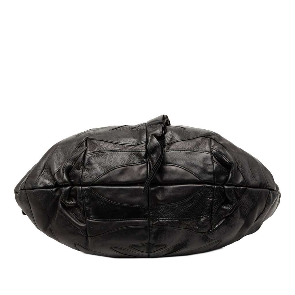 Prada Nappa Mordore Ruffle Hobo Black Leather Very good condition - Inside View