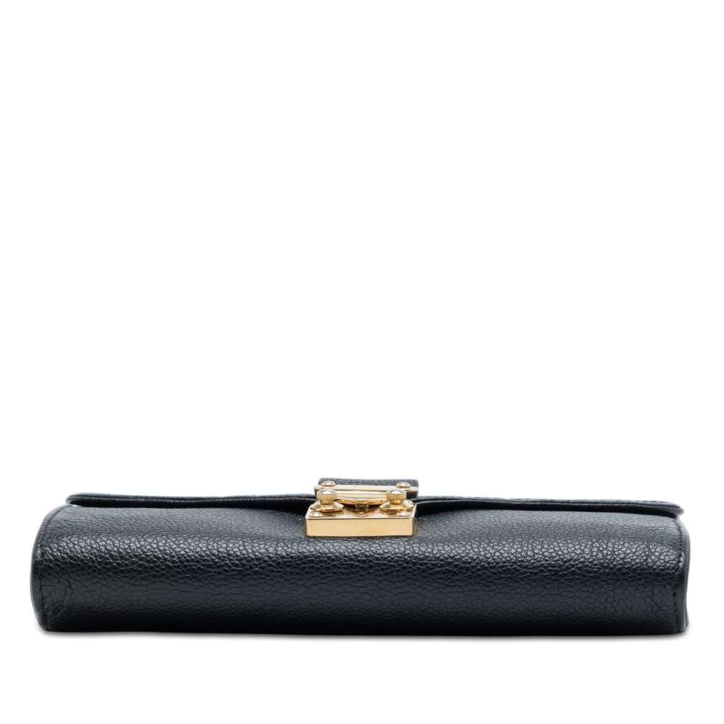 Louis Vuitton Monogram Empreinte Pochette Saint Germain Black Leather Very good condition - Inside View