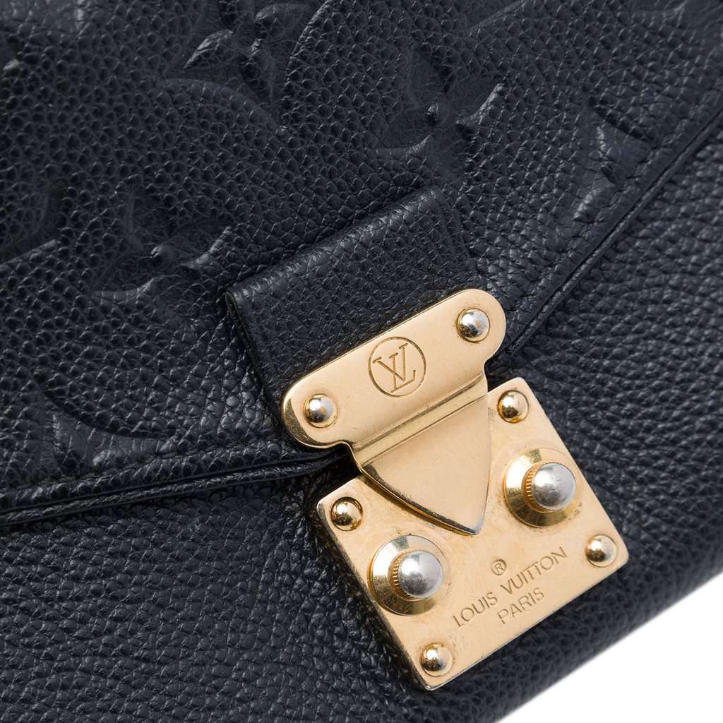 Louis Vuitton Monogram Empreinte Pochette Saint Germain Black Leather Very good condition - Box View