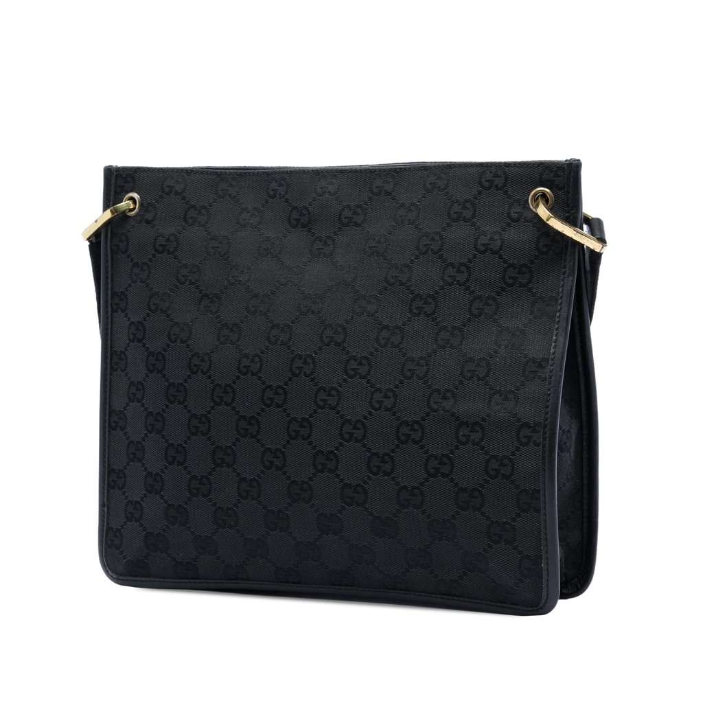 Gucci GG Canvas Crossbody Black Very good condition - Back View
