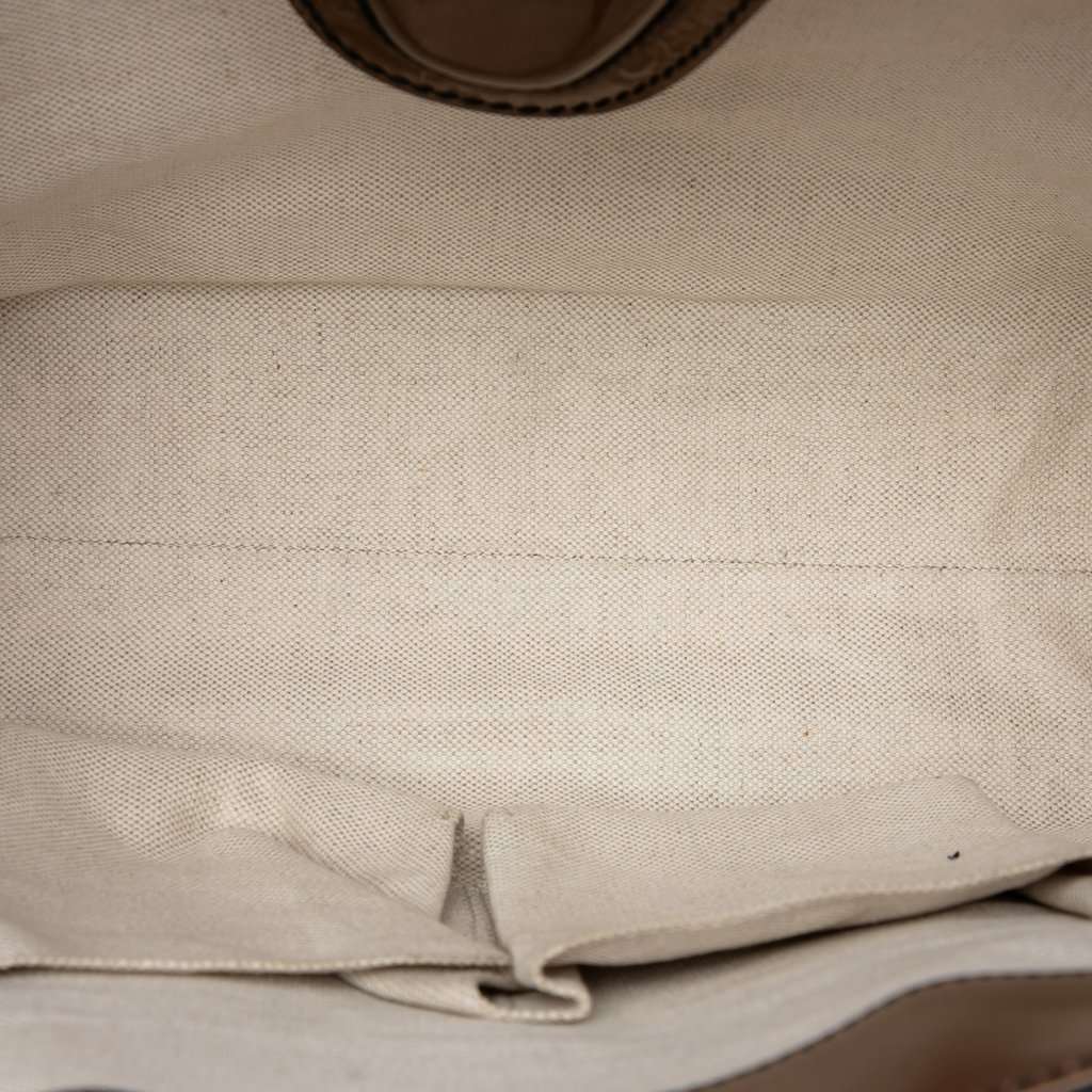 Gucci Large Guccissima Emily Shoulder Bag Brown Leather Very good - Model View