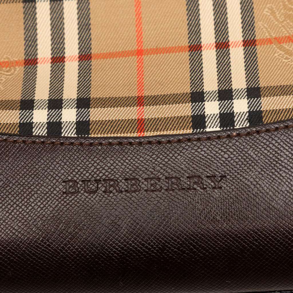 Burberry Haymarket Check Canvas Tote Beige Very good condition - Box View