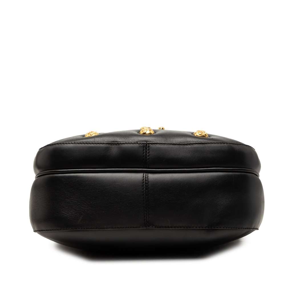 Salvatore Ferragamo Studded Leather Crossbody Black Leather Very good condition - Inside View