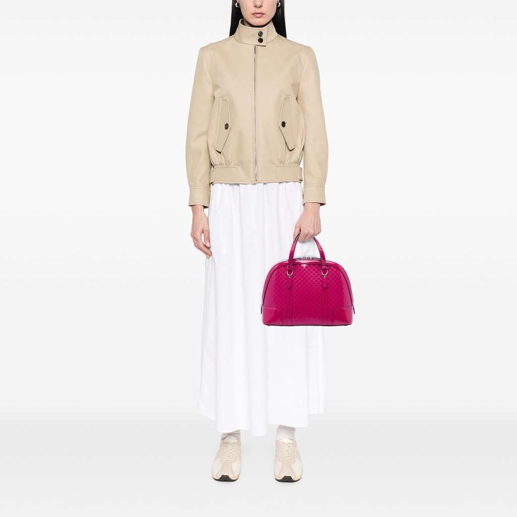 Gucci Small Microguccissima Patent Nice Dome Satchel Pink Leather Very good - Box View
