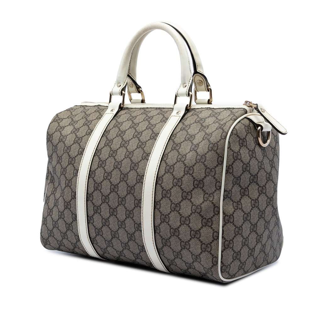 Gucci Medium GG Supreme Joy Boston Bag Beige Very good condition - Back View