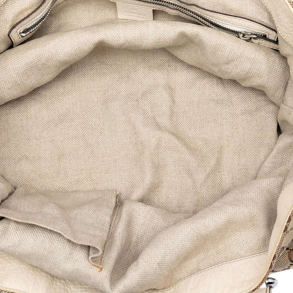 Gucci Medium GG Canvas Icon Bit Tote Beige Very good condition - Model View