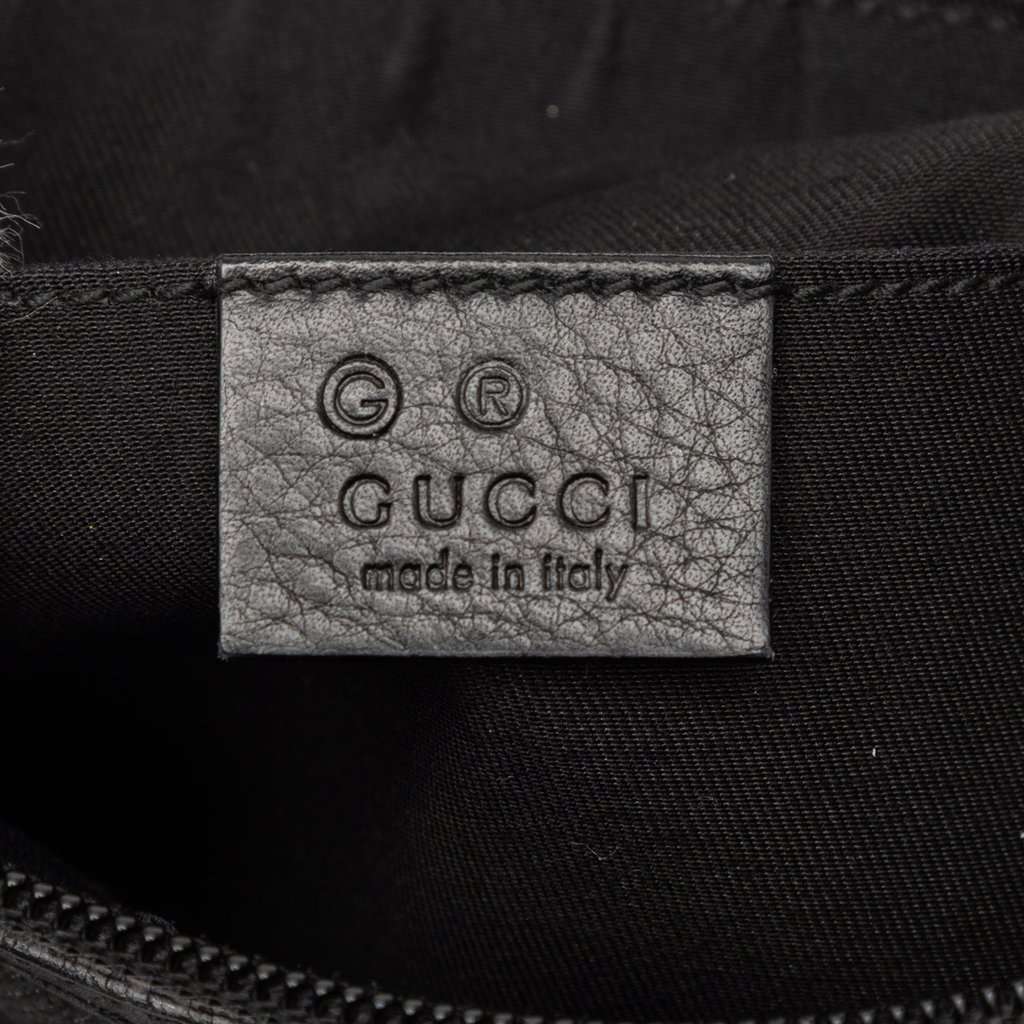 Gucci Denim Web Shoulder Bag Black Very good condition - Box View