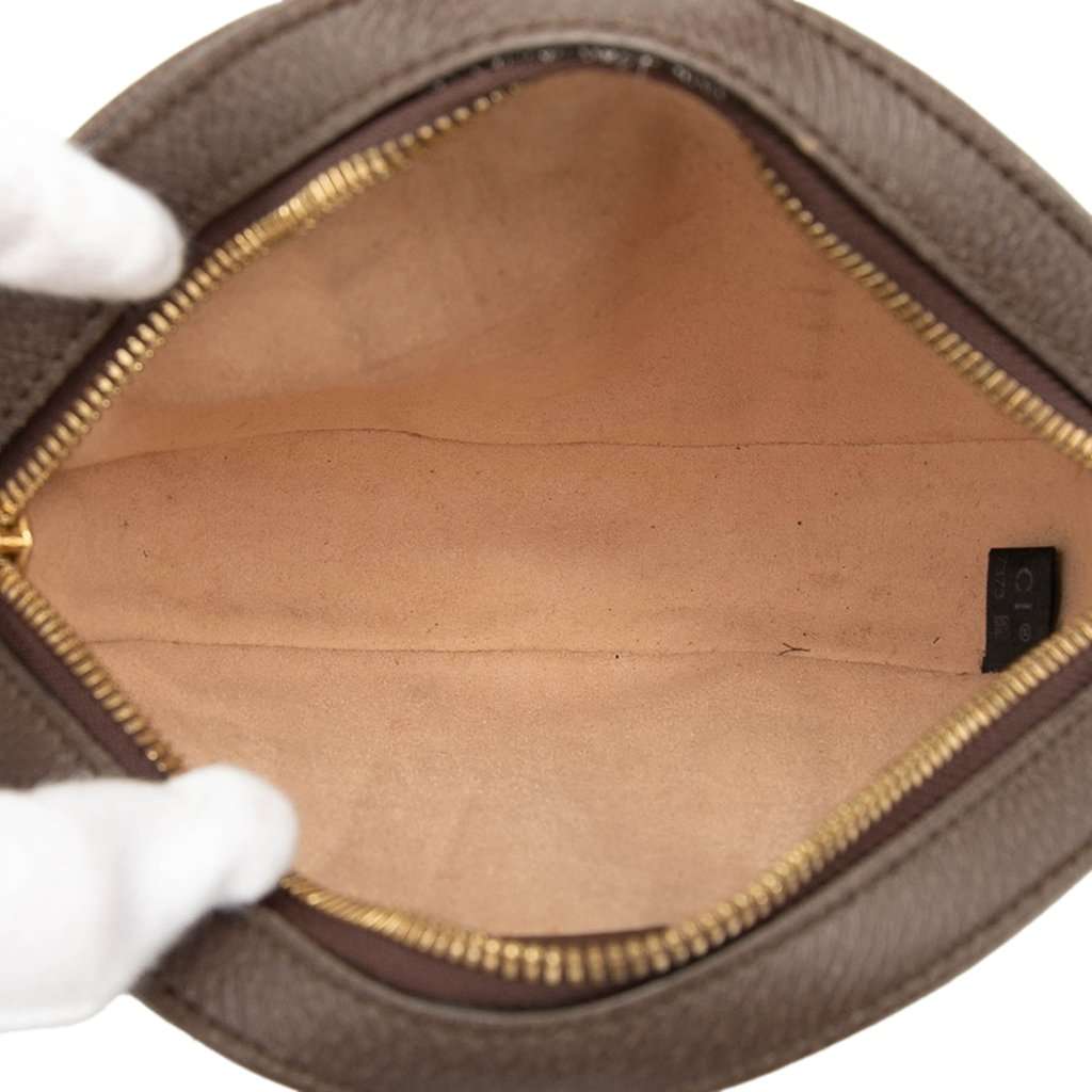 Gucci Mini GG Supreme Web Ophidia Round Crossbody Beige Very good condition - Model View