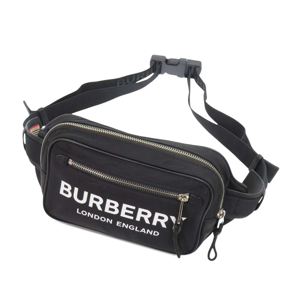Burberry Econyl Nylon Logo Bum Bag Black Very good condition - Front View