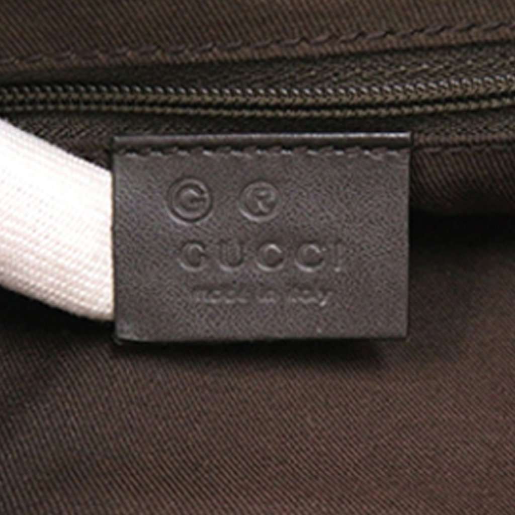 Gucci GG Nylon Capri Tote Brown Very good condition - Box View