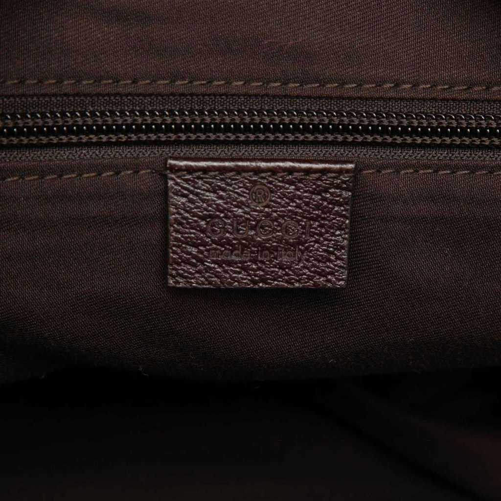 Gucci GG Canvas Web Duffle Bag Beige Very good condition - Box View