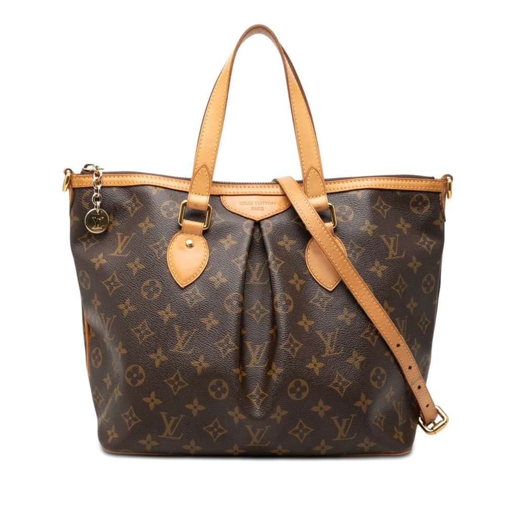 Louis Vuitton Monogram Palermo PM Brown Very good - Front View
