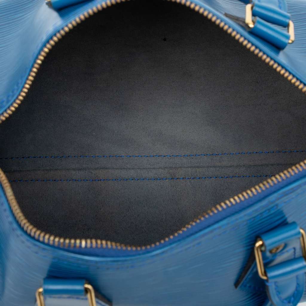 Louis Vuitton Epi Speedy 25 Blue Leather Very good condition - Model View