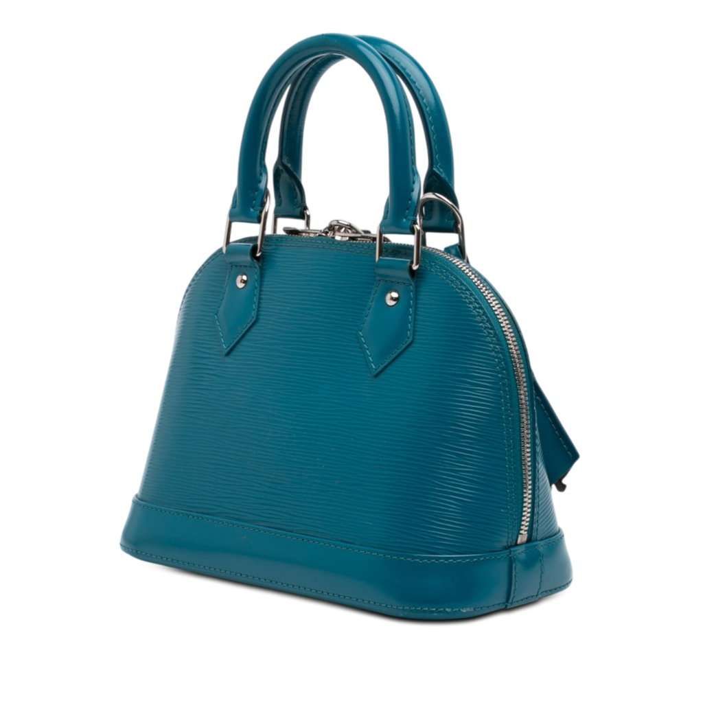 Louis Vuitton Epi Alma BB Blue Leather Very good - Back View