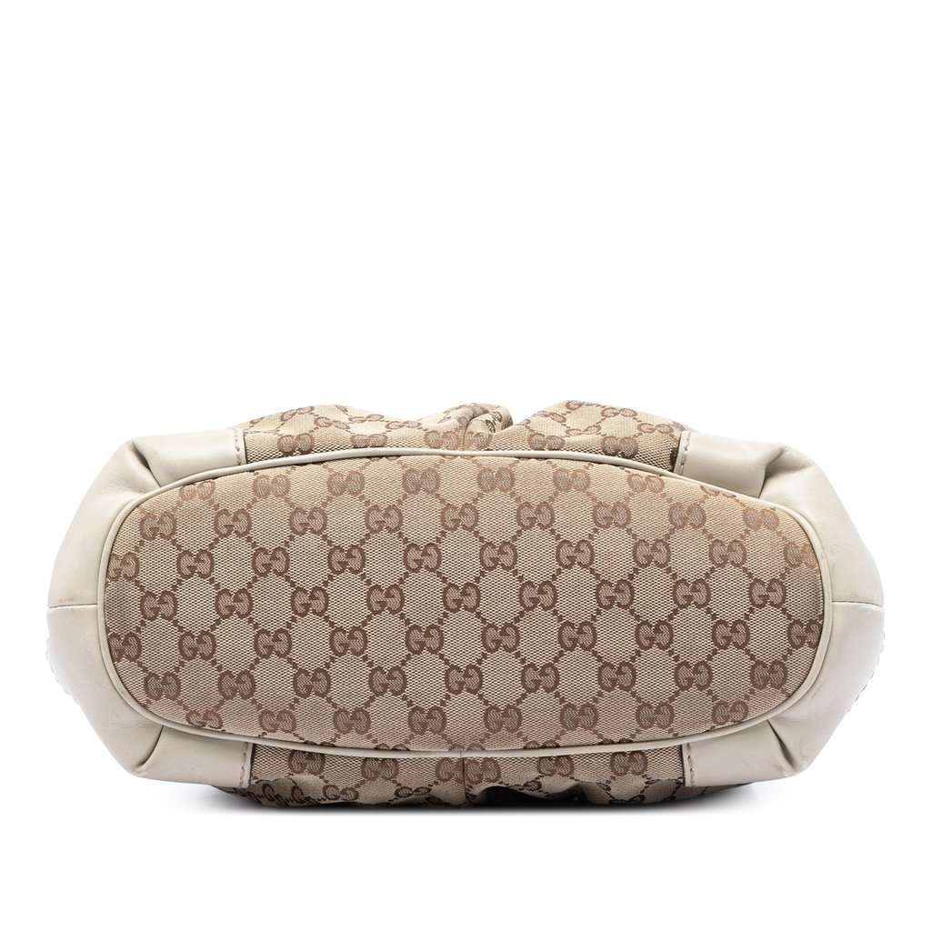 Gucci GG Canvas Sukey Satchel Beige Very good - Inside View