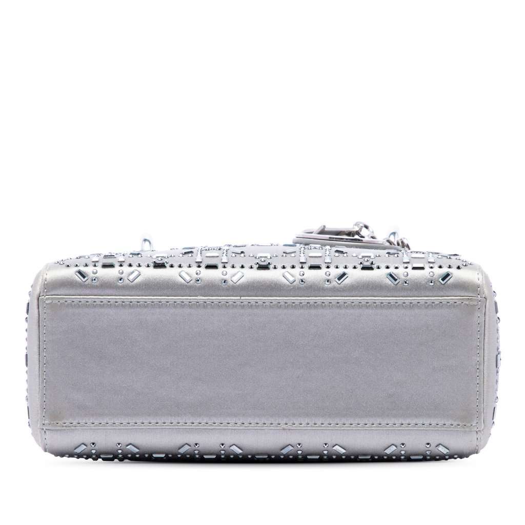 Dior Mini Satin Cannage Crystal Embellished Lady Dior MultiColor Very good condition - Inside View