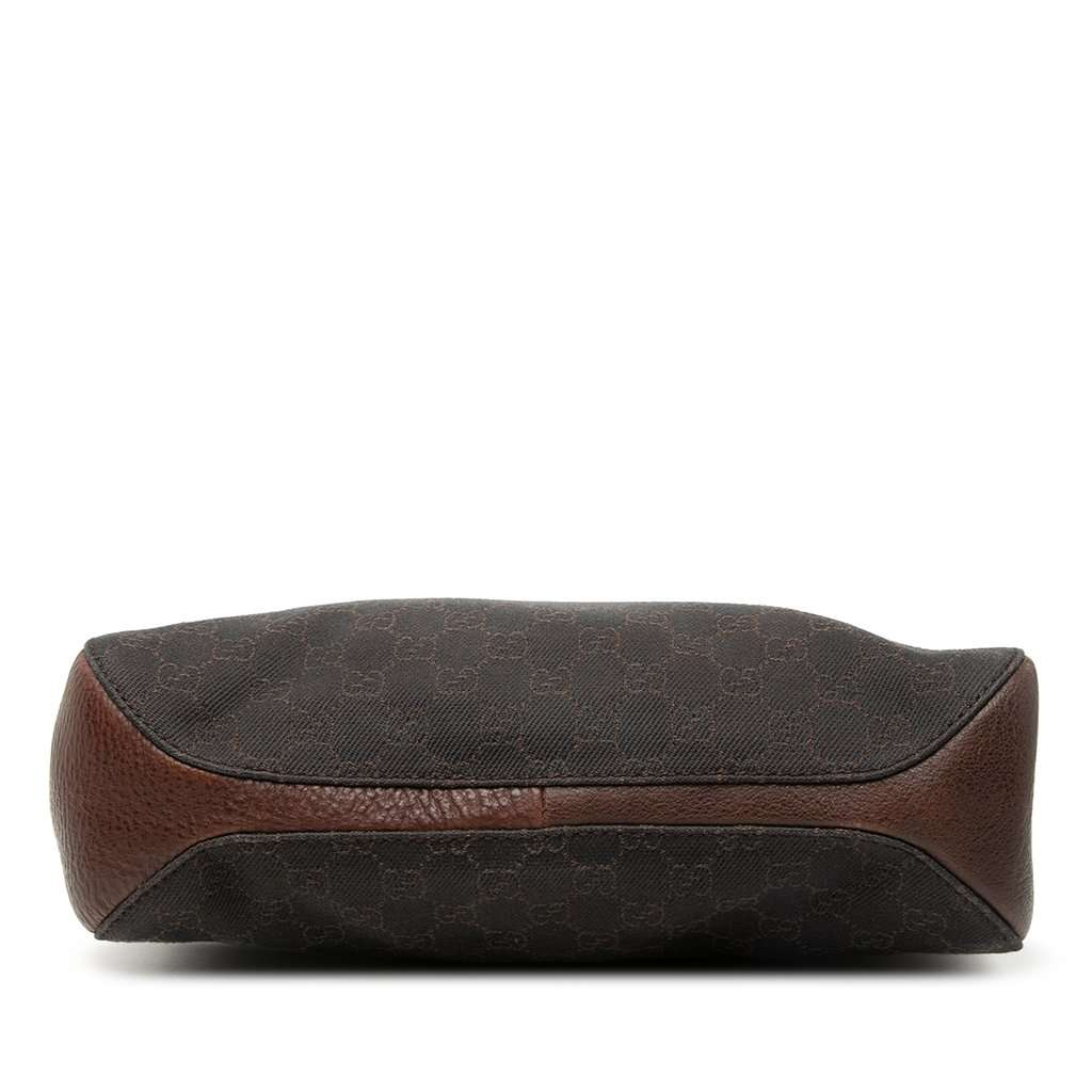 Gucci GG Denim Shoulder Bag Brown Very good - Inside View