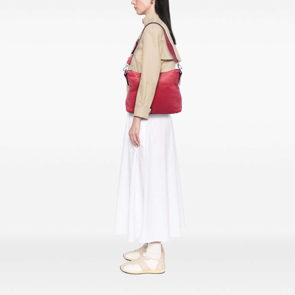 Prada Vitello Daino Shoulder Bag Red Leather Very good - Box View