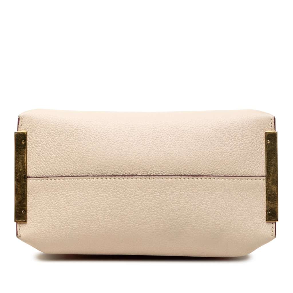 Chloé Small Tricolor Leather Clare Crossbody Beige Leather Very good - Inside View